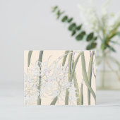  Japanse Witte Spider Orchid Art Briefkaart (Staand voorkant)