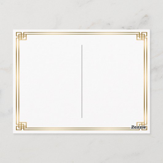  Japanse Witte Spider Orchid Art Briefkaart (Achterkant)