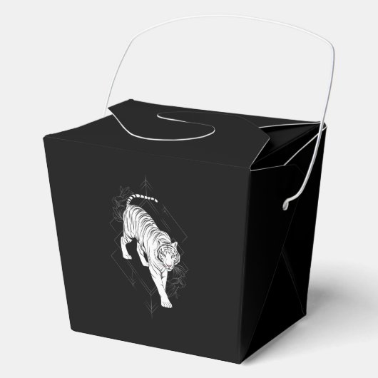 Japanse witte tijger bedankdoosjes (Voorkant)