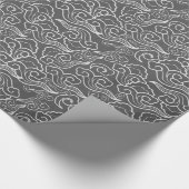  Japanse wolken, grafietgrijs / grijs Cadeaupapier (Hoek)