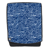  Japanse wolken, kobalt blauw en wit Rugtassen (Voorkant)