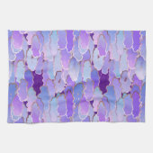 Japanse wolken, schemerlicht, Violet en diep Paars Theedoek (Horizontaal)