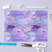 Japanse wolken, schemerlicht, Violet en diep Paars Tissuepapier (Craft)