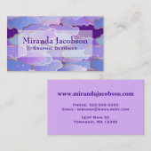 Japanse wolken, schemerlicht, Violet en diep Paars Visitekaartje (Voorkant / Achterkant)