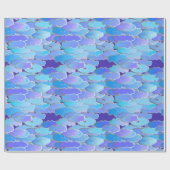 Japanse wolken, schemerlicht, Violet en kobalt Blu Cadeaupapier (Vlak)