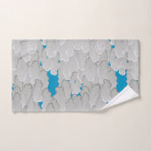 Japanse wolken, zomerdag, wit en hemelblauw bad handdoek (Handdoek)