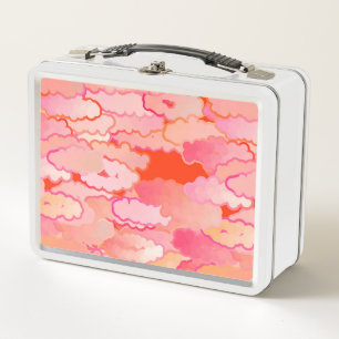 Japanse wolken, zonsondergang, koraal, Fuchsia, ro