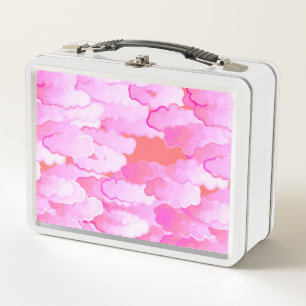 Japanse wolken, zonsopgang, orchidee roze en koraa