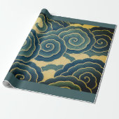 JAPANSE WOLKENPATRONE CADOCAART CADEAUPAPIER (Uitgerold)
