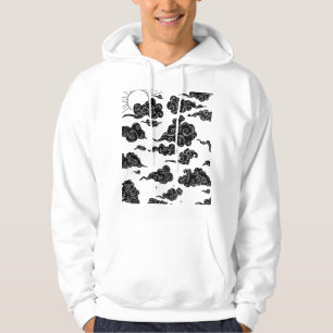 Japanse wolkenpatroon esthetiek hoodie