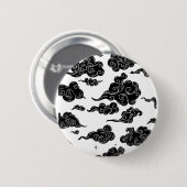 Japanse wolkenpatroon esthetiek ronde button 5,7 cm (Voorkant /achterkant)