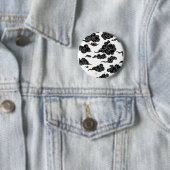 Japanse wolkenpatroon esthetiek ronde button 5,7 cm (In situ)
