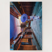 Japanse Woman Wearing Kimono Yasaka Pagoda Japan Legpuzzel (Verticaal)