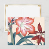  Japanse Woodblock Art Floral Lilies Briefkaart (Voorkant / Achterkant)