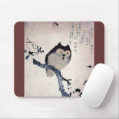 Japanse Woodblock Art Owl Print Muismat (Met muis)