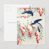 Japanse Woodblock Art print vogels Briefkaart (Voorkant / Achterkant)