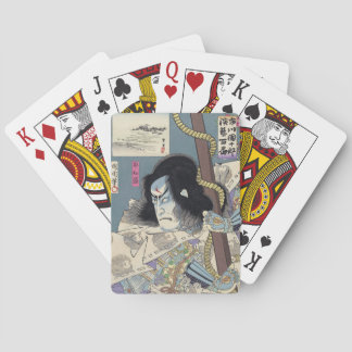 Japanse Woodblock Print door Kunichika Speelkaarten