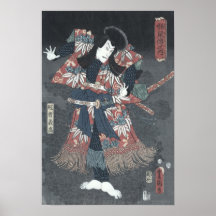 Japanse Woodblock Print van Ichikawa Danjuro