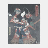 Japanse Woodblock Print van Ichikawa Danjuro Fleece Deken (Voorkant)