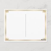  Japanse Woodblock White Lotus Flower Briefkaart (Achterkant)