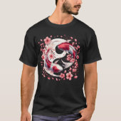 Japanse Yin Yang Nishikigoi Karper Vis Nishikigoi T-shirt (Voorkant)