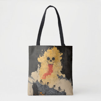 Japanse Yokai Fietsen Tote Bag