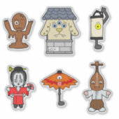 Japanse Yokai Vinyl Sticker Set 2 (Voorkant)