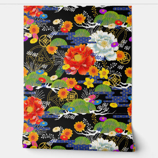 Japanse yuzen stijl behang