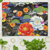 Japanse yuzen stijl theedoek (Gevouwen)