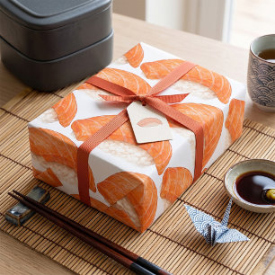 Japanse Zalm Sushi Nigiri Foodie Cadeaupapier