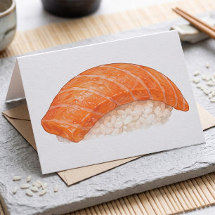 Japanse Zalm Sushi Nigiri Foodie Kaart