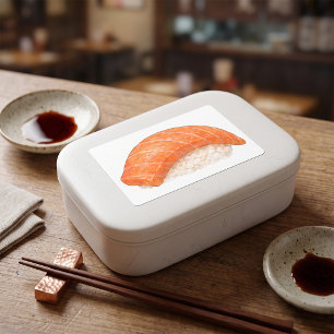 Japanse Zalm Sushi Nigiri Foodie Rechthoekige Sticker