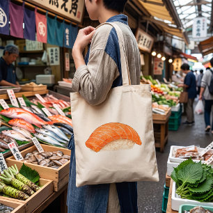 Japanse Zalm Sushi Nigiri Foodie Tote Bag