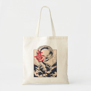 Japanse Zee Dragon Tote Bag
