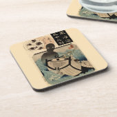  Japanse Zee Monster 海 坊 主, 国 芳 Bier Onderzetter (Linkerzijde)