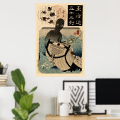  Japanse Zee Monster 海 坊 主, 国 芳 Poster (Thuiskantoor)