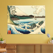 Japanse Zee van Satta Hiroshige Kunst Canvas Afdruk (Insitu (Woonkamer))