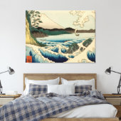Japanse Zee van Satta Hiroshige Kunst Canvas Afdruk (Insitu (Slaapkamer))