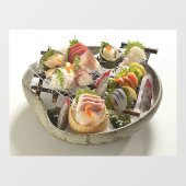 Japanse Zeevoedsel Restaurant Zakelijk Raamsticker (Vel)