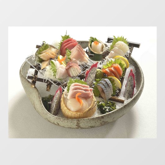 Japanse Zeevruchten Restaurant Zakelijk Raamsticker (Vel)