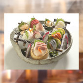 Japanse Zeevruchtenrestaurant Zakelijk Raamsticker (Vel 2)