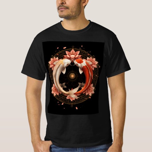 Japanse Zen Feng Shui Kunst T-shirt (Voorkant)