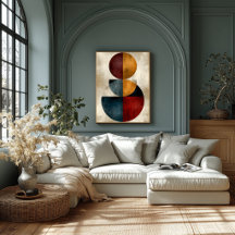 Japanse Zen Geometrische Abstracte Wandkunst