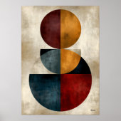 Japanse Zen Geometrische Abstracte Wandkunst Poster (Voorkant)
