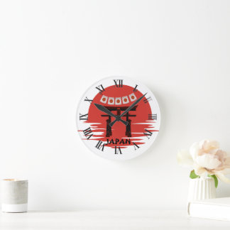 Japanse Zen Kunst Kersenbloesem Huismuurklok Ronde Klok