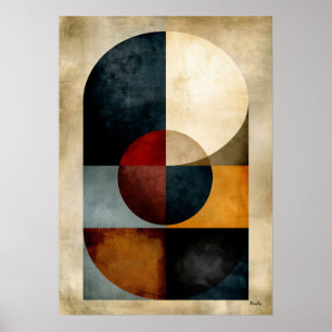 Japanse Zen Monumentale Geometrische Abstracte Poster