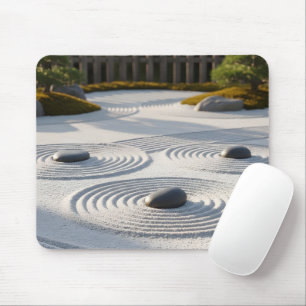 Japanse Zen Tuin Zand Kunst Meditatie Muismat