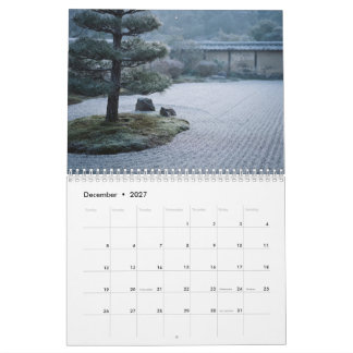 Japanse Zen-tuinen Japandi wandkalender Kalender