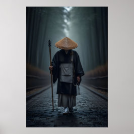 Japanse Zenmonnik Poster