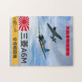 Japanse Zero Fighters - WWII Squadron Art Legpuzzel (Horizontaal)
